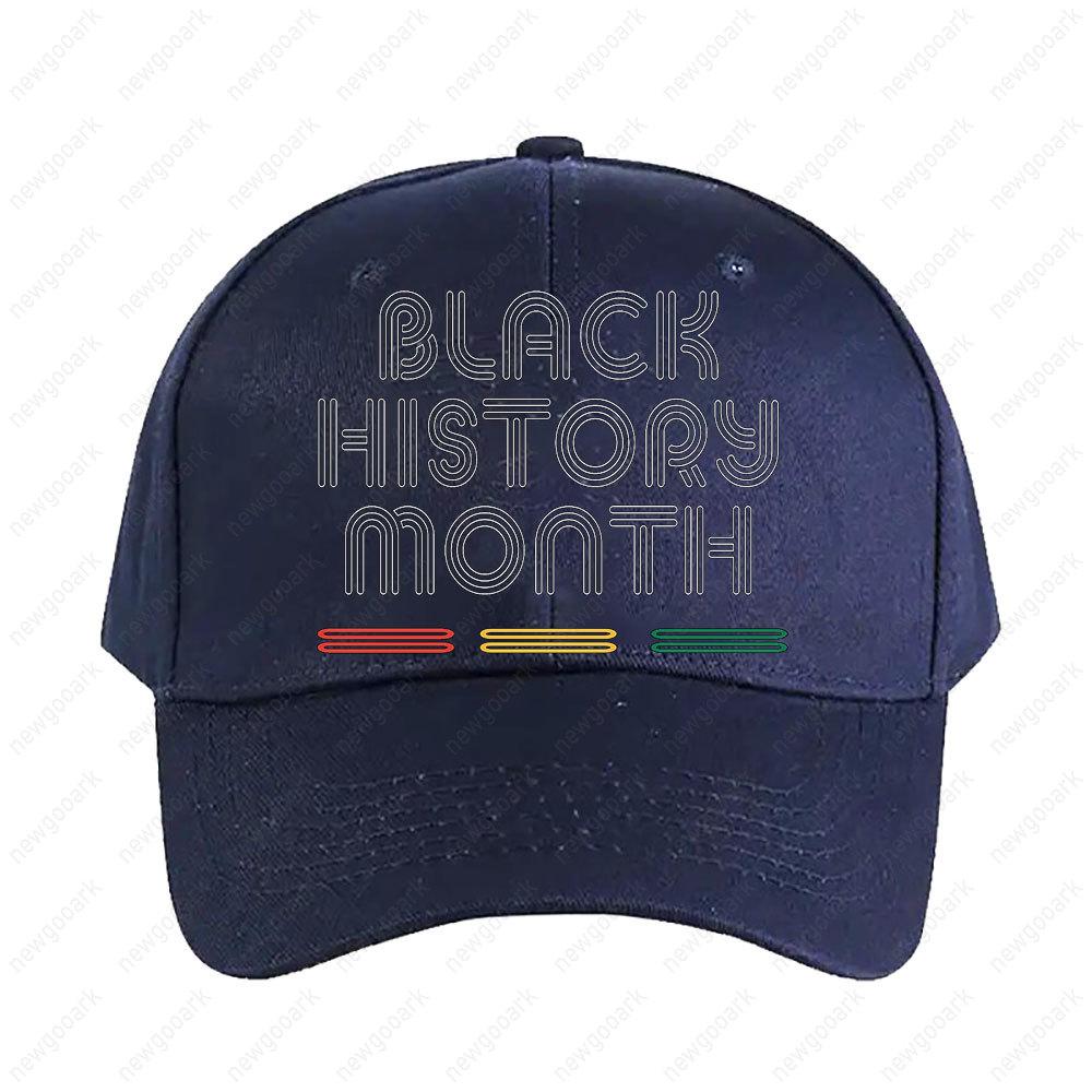 Black History Month BHM Day Cap Adult Graphic Baseball Cap Adjustable Streetwear Women Unisex Fashion Baseball Caps Peaked Hat