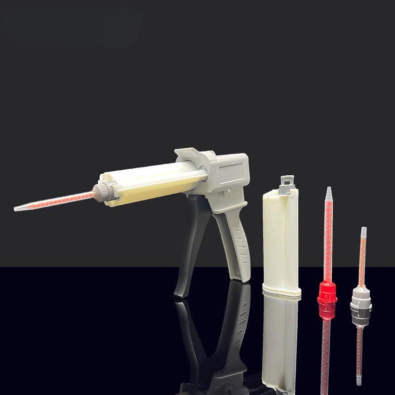 JAPI Industrial Grade Lightweight 50ml 10:1 Mixing Dispensing Dispenser Gun Two Component Adhesive Sealant Injection Cutting