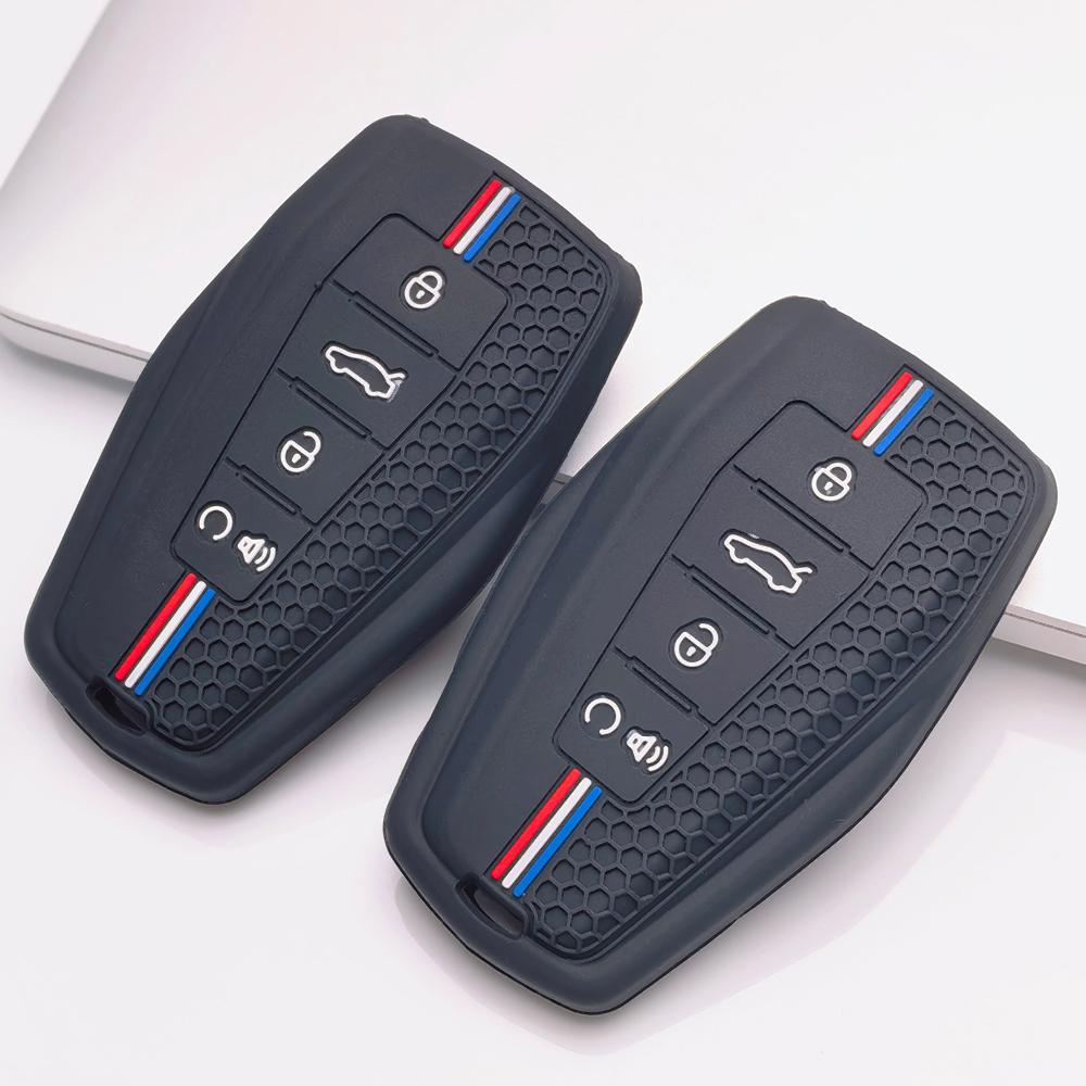 Key Fob Cover for Geely Galaxy L6 L7 Xingyue Xingrui Boyue Coolray Emgrand Binrui Cool Anti-Scratch Guard Shockproof Protection Soft Grip Texture