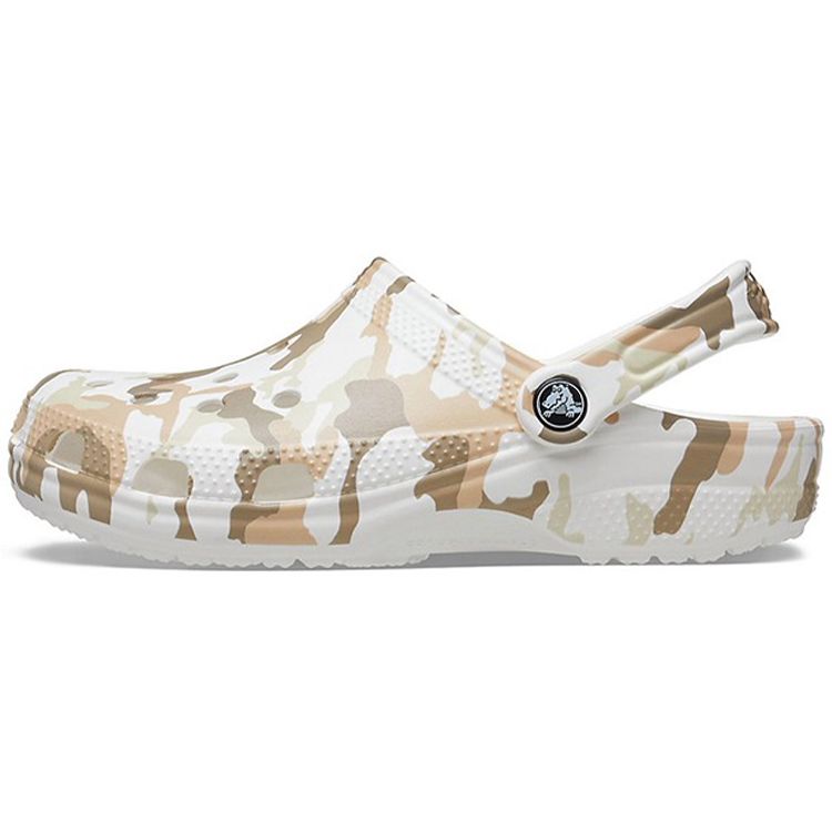 Crocs Classic Clog Camouflage Print Beach Clogs Unisex Footwear White-Camouflage 206454-94S