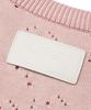 DOFFJASON Chic Sleeve Punching Knit Pink