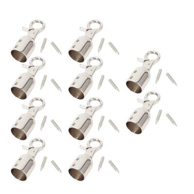 10 Sets Seilendstopper 15,5 mm Durchmesser Zinklegierung Kordelende Karabinerhaken mit 15,8 mm langen Schrauben