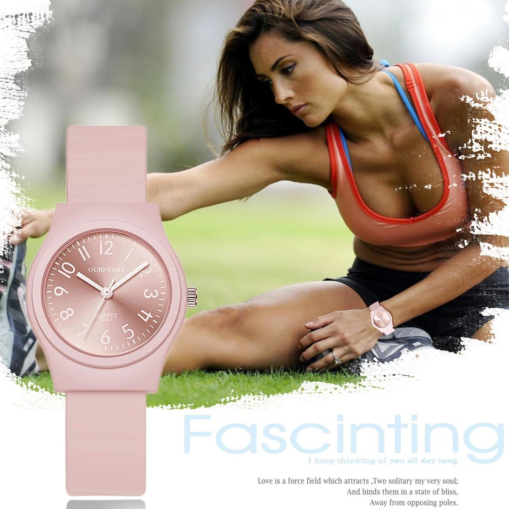 Waterproof Silicone Watch for Stylish Analog Display Quartz Watch Fashion Accessory Perfect Gift for or Day Cute, Women - Birthdays, Christmas,
