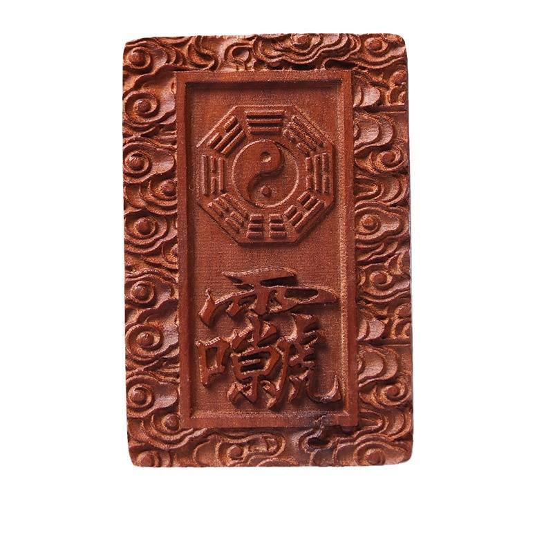 Lightning-Struck Wood Carved Plaques: Diverse Styles in Wenwan Ornaments and Car Hangings