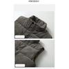 New Vest Jacket Men's Autumn Winter Warm Sleeveless Coat Stand Collar Padded Waistcoat Corduroy Work Wear Male Clothes 5XL