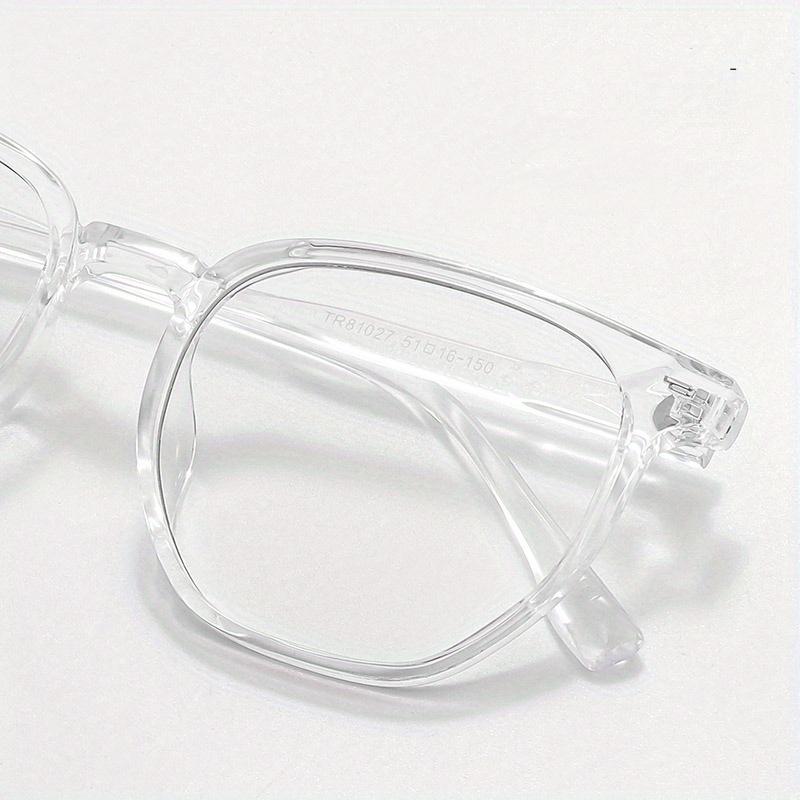 Transparent Computer Glasses Frame Women Men Anti Blue Light Square Eyewear Fashion Ins Style Versatile Ultra Light Glasses Frame Unisex
