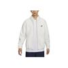 Nike Club Casual Fashion Simple Zipper Long Sleeve Fleece Jacket Men Jackets Sail-White Black FZ0889-133