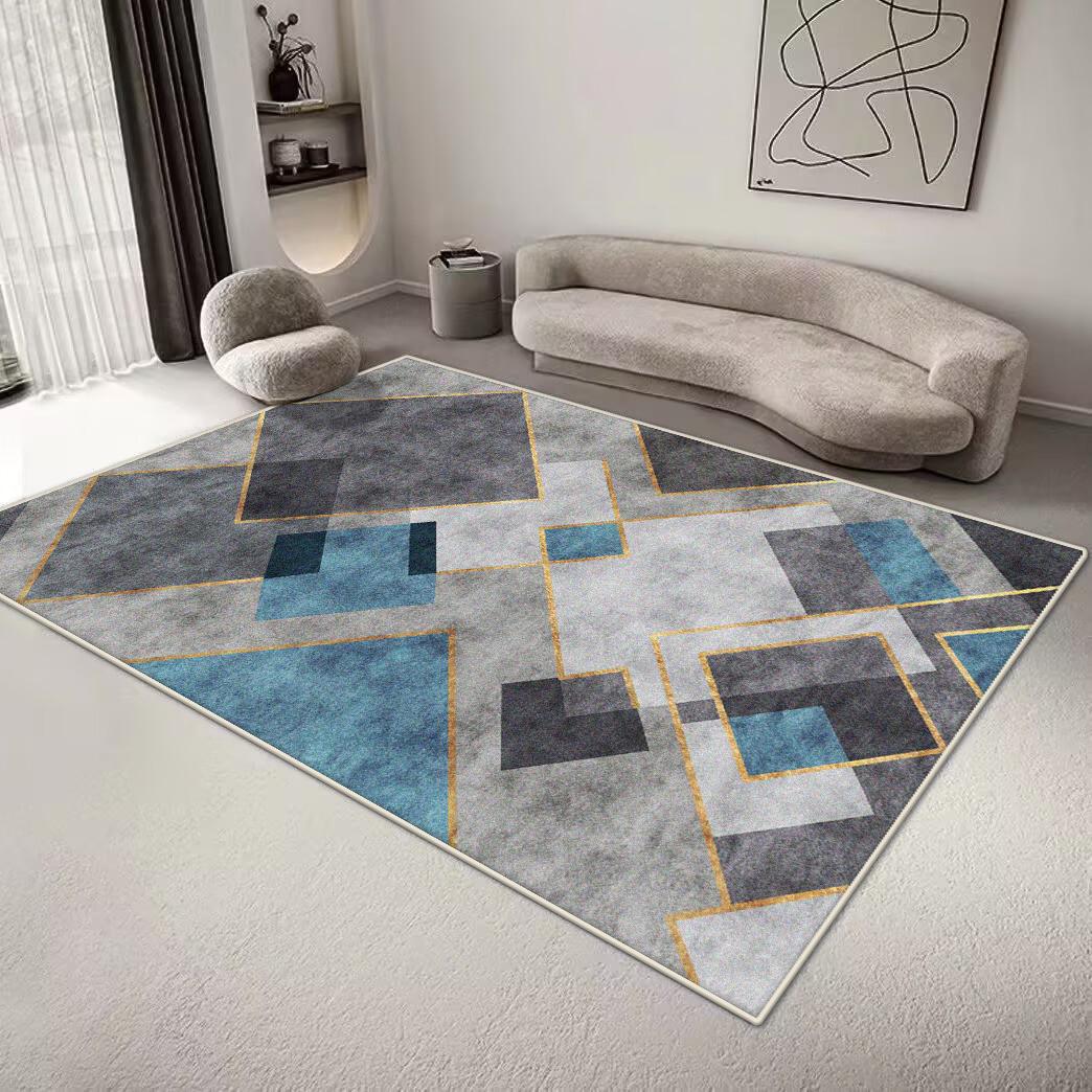Geometrisch Tapijt in Scandinavische Stijl voor Woonkamer Minimalisme Decoratie Slaapkamer Grote Kleden 200x300CM Kantoorruimte Antislip Vloermat 60*90cm
