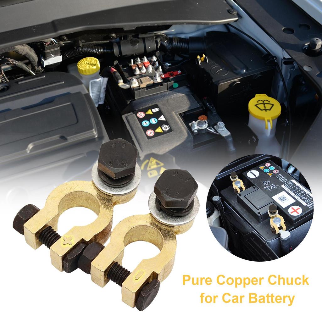Battery Terminals High-Conductivity Copper Automotive Accessories Battery Connectors For Marine Truck Car Boat RV Vehicles Van