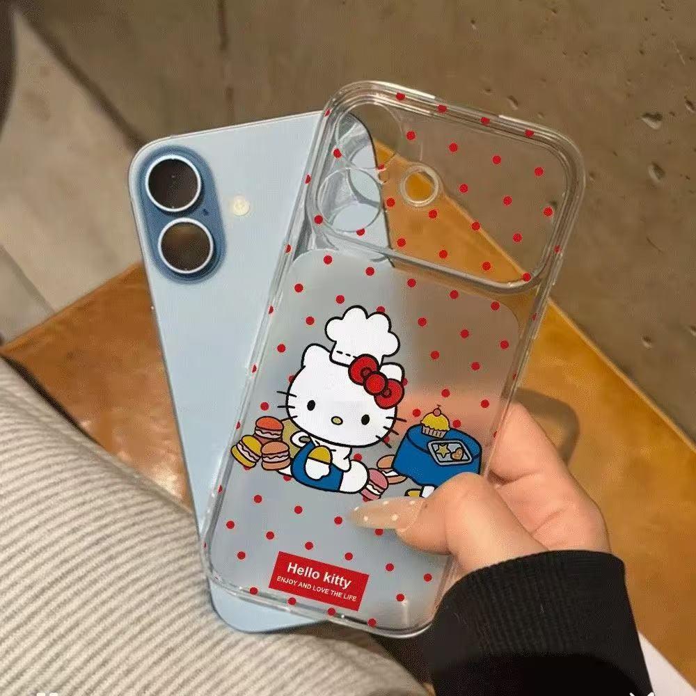 

Red Dot KT Chef Instant Transformation Phone Case - Compatible with Apple 17/16 Pro Max, 15/14 - Transparent with 13 Full Coverage Apple 16