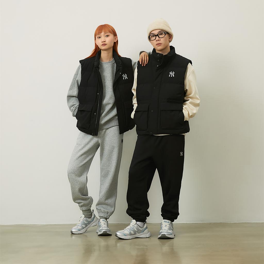 New MLB New York Yankees Basic Collection Down Vest Unisex Black 3ADVB0146-50BKS