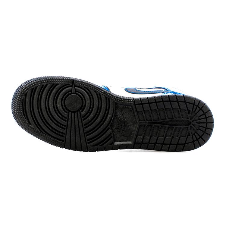 New Jordan 1 Mid Signal Blue GS BQ6931-402