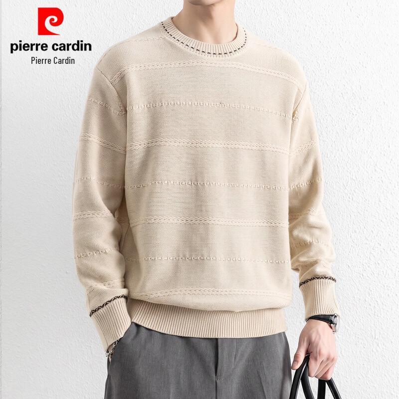 Pierre Cardin Men's Solid Color Crew Neck Knit Sweater