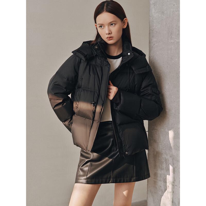 Peacebird Women's Short Hooded Puffer Down Jacket