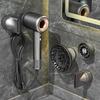 Space Saving Suction Cup Hair Dryer Storage Rack High-Speed Blow Dryer Holder  Bathroom