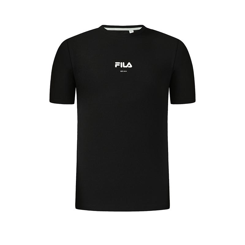 Fila Fitness Series Simple Casual Printed Short Sleeve T-Shirt Men Tops A61M621101F-BK