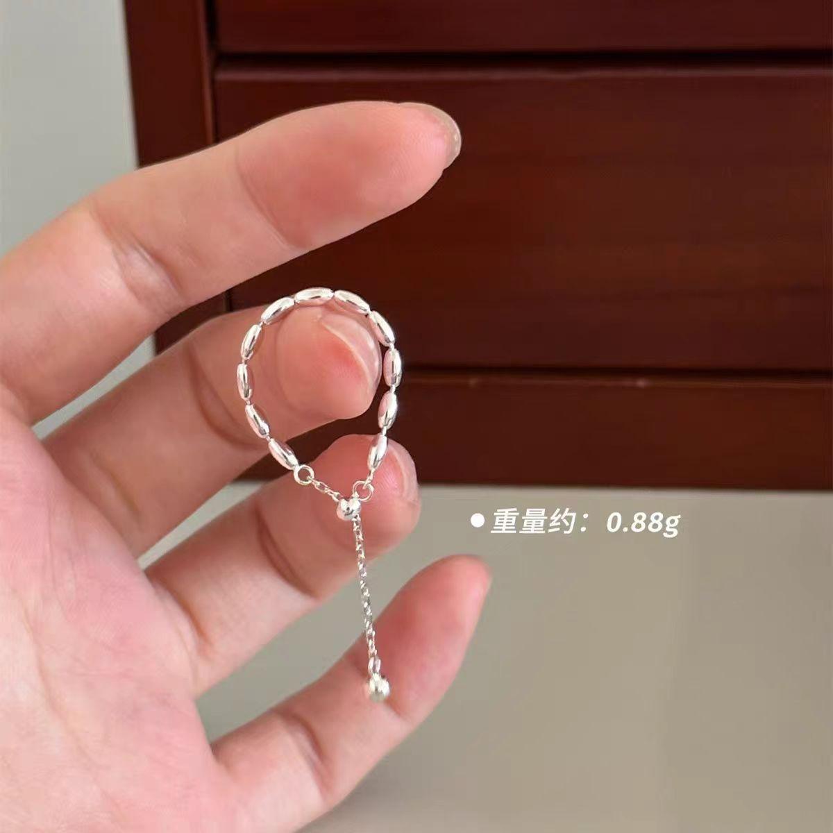 Минималистичное кольцо-подвеска с бахромой кольцо на указательный палец холодный ветер кольцо выдвижное регулировочное кольцо copper material