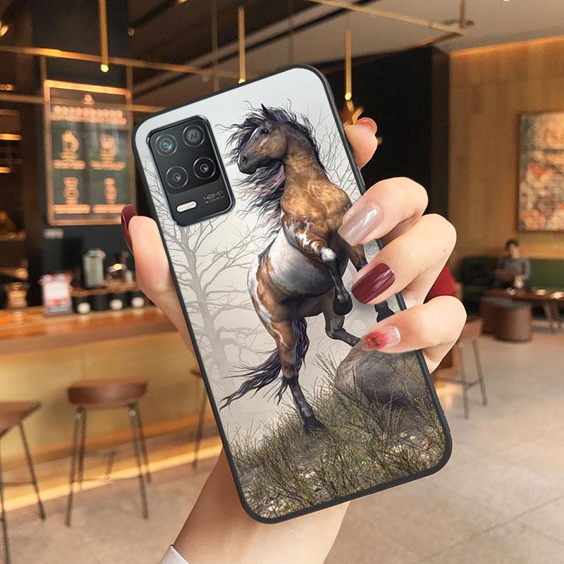 Capa de celular estilo cavalo para OPPO Realme 8 7 6 6i C3 C21 C21Y C11 X3 SuperZoom A94 A74 A91 A53S A54