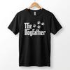 La Maglietta Divertente The Dogfather per Papà Cani, T-shirt Grafica per Proprietario di Cane, Maglietta Papà con Impronta di Zampa, Regalo per la Festa del Papà per Amanti dei Cani, Maglietta con Umorismo per Genitori di Animali Domestici