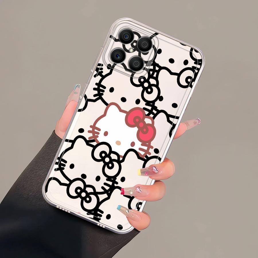 

Cute Hello Kitty Case for Honor X8a X8b X9b X8 X7b X9a 90 Lite Soft Phone Cover Honor X8a