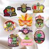 5 /12pcs Set Netherland Oeteldonk Emblem Embroidered Patches 12 Constellation Patch Carnival For Netherland For Clothing Sew Diy 