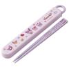 Skater Children's Chopsticks Chopstick Box Set 16.5cm Made In Japan Sliding Type Sanrio Kuromi Fancy Snacks Weets Girls ABS2AM-A