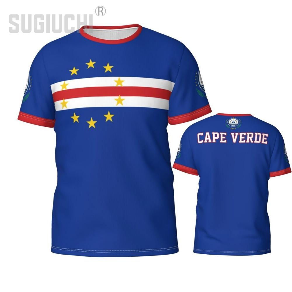 Individuelle Name Nummer Kap Verde Flagge Emblem T-Shirts Für Männer Frauen T-Shirts Team Kleidung Fußball Fans Geschenk
