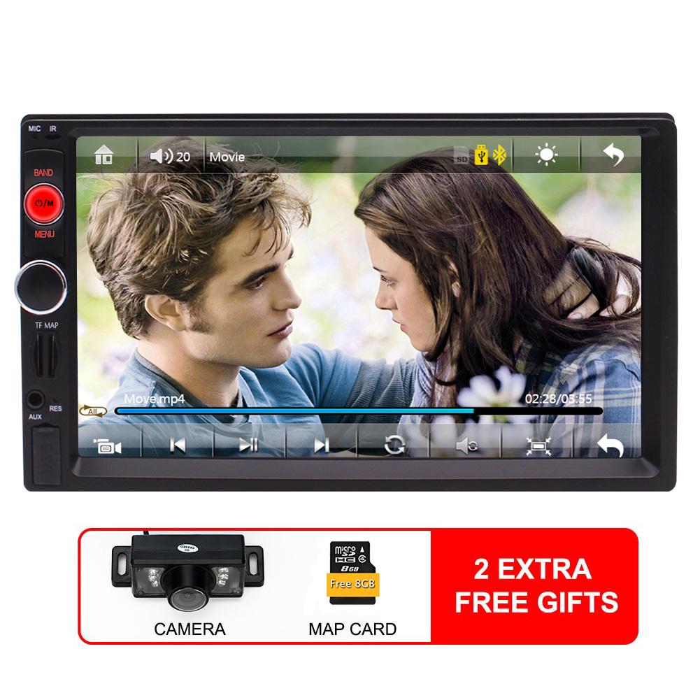 Double Din Car Stereo Android 10.0 2 Din Car Radio Bluetooth 7 Inch Touchscreen Head Unit