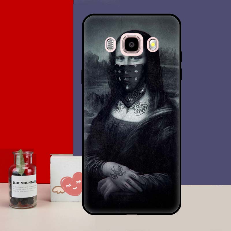 Mona Lisa Case For Samsung Galaxy J3 J5 J7 2016 A3 A5 2017 A6 A7 A8 A9 J8 J4 J6 Plus 2018 Back Cover