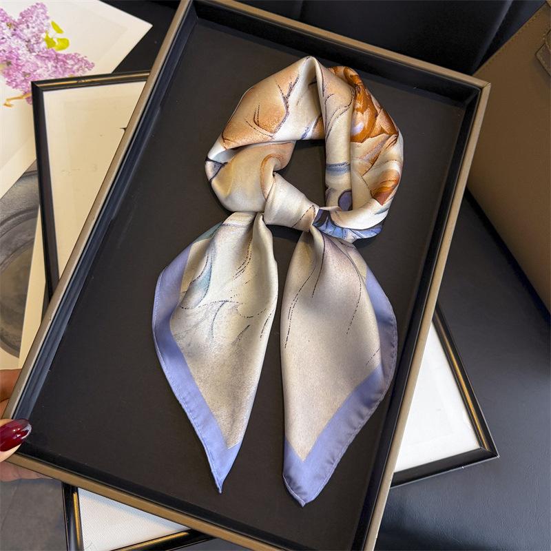 

Women s Scarf Turban Hijab Print Square Female Shawl Headscarf Headband Handkerchief Fashion Windproof Neckerchief Bandana Wraps 70x70cm