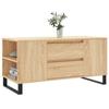 VidaXL Table basse chêne sonoma 102x44,5x50 cm bois d'ingénierie 831007
