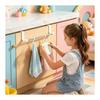 No Drill Towel Rack - Stainless Steel Over Cabinet Holder, Kitchen Door Bar, Sleek Cupboard Hanger, Safely Adjustable Over Door Organizer | Cabinet