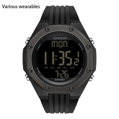 Nuovo Orologio Elettronico a Singolo Display Orologio Digitale a Luce Fredda Semplice Multifunzionale Impermeabile Sport All'aperto Orologio Elettronico