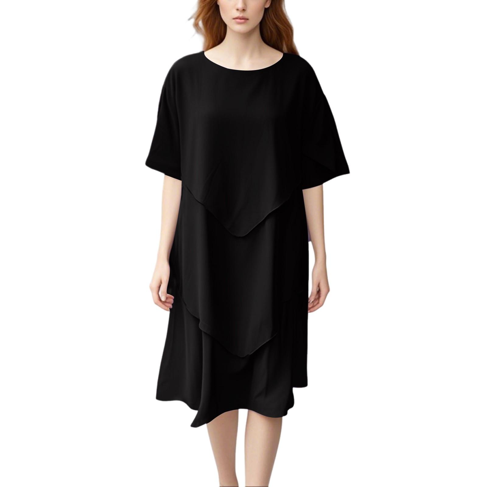 

Женские платья больших размеров Темперамент Элегантные повседневные банкетные платья L чёрный