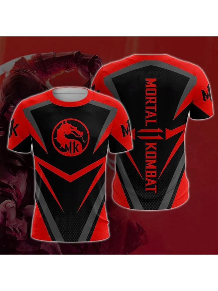 

Mortal Kombat 11 Футболки Файтинг Элемент 3D Принт Футболки Топы Модные Летние Женские Мужские Футболки с О-образным Вырезом Топы Уличная Одежда S