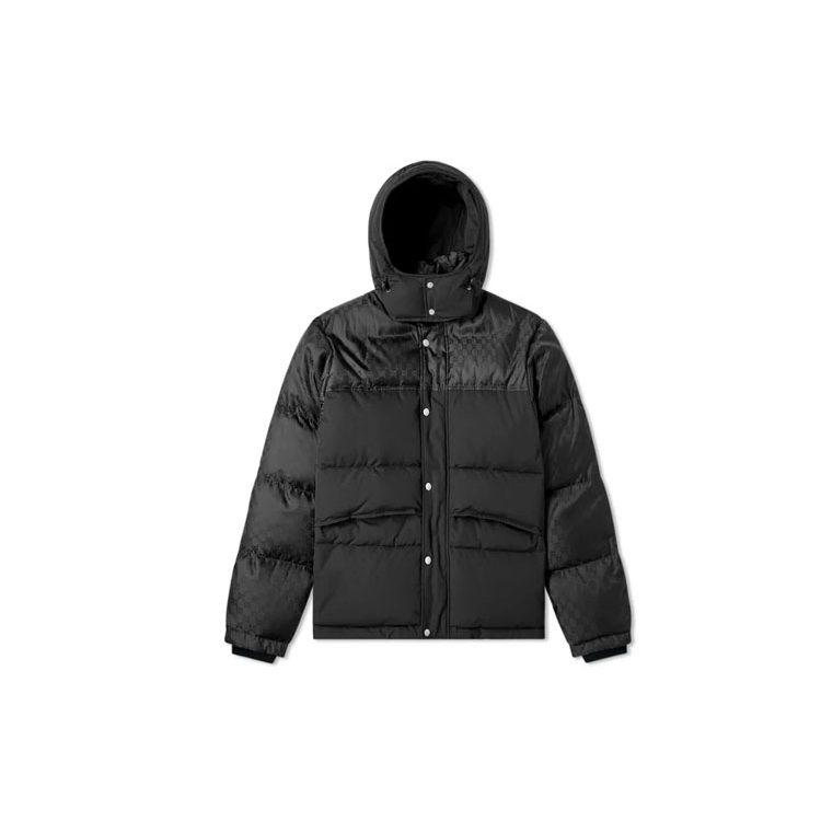 Gucci Down Jackets Men's Black Hooded Moderate Other 553281-Z4218-1000