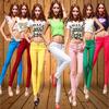 Candy Color Women's Skinny Jeans - Elastic Slim Fit Pencil Pants for Spring and Autumn