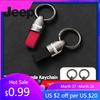 For Jeep Car Key Holder Zinc Alloy Ring Suede Keychain Accessories For Jeep Grand Cherokee Wrangler JK Gladiator Compass Rene