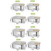 304 Stainless Steel Rectangular Food Storage Container with Lid