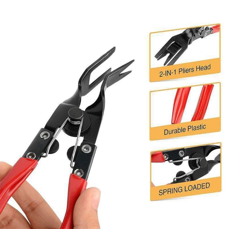 Auto Trim Clip fjerning Tang Dørpanel Fascia Dash Polstring Fjerner Demontering Tang Bil Frontlys Installasjonsverktøy
