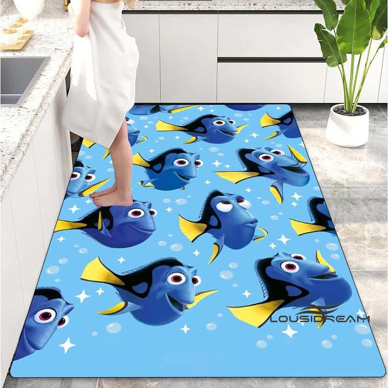 Il Tappeto Cartone Animato Alla Ricerca di Nemo È Adatto per Decorare il Soggiorno, la Camera da Letto, il Divano e la Cucina. È un tappetino antiscivolo.