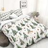 Christmas Tree Bedding Set 3D Printed Duvet Cover Set Single Twin Double Size Home Decor Duvet Cover Set Christmas Gift For Kids