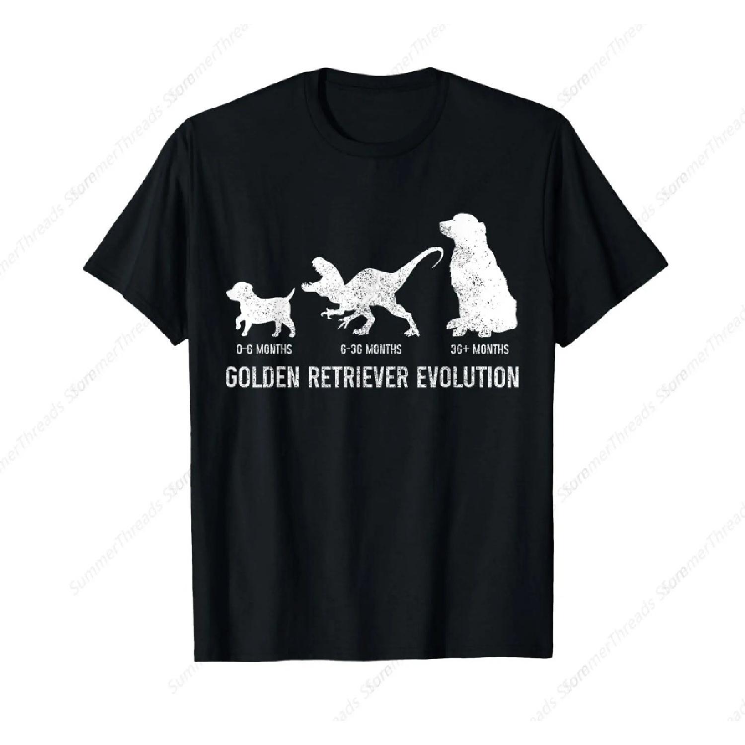 Golden Retriever Mom Dad Puppy Funny Dog Owner Dog Lover T-Shirt S