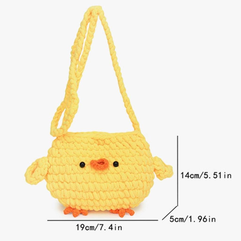 Knitted Crossbody Bag for Women, Lightweight, Cute, Shoulder Outdoor Shopping