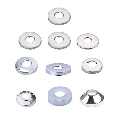 Wall  Flange Stainless Steel Round Escutcheon Plate Water Pipe Wall Covers Fit for Kitchen Faucets Sinks Toilets