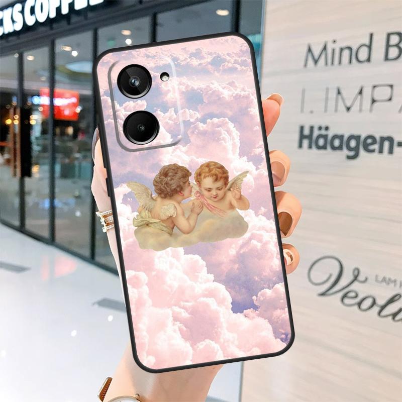 Renaissance Angel Aesthetic Case For Realme 15 14 13 12 11 Pro Plus GT6 GT7 Pro C55 C51 C35 C53 C61 C65 C67 C63 C71 C75