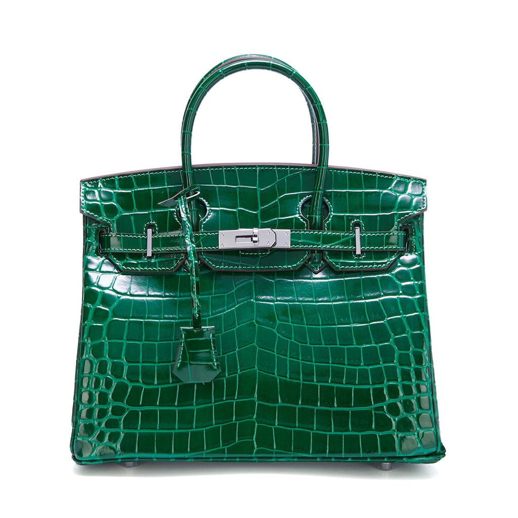 Nova bolsa de mão de couro da moda, couro envernizado brilhante, padrão de jacaré, bolsa de ombro mensageiro com fivela prateada