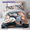 Jujutsu Kaisen Graphic Duvet Cover Set Bedding Polyester Comforter Cover Pillowcase Twin Full Queen Zipper -QJY