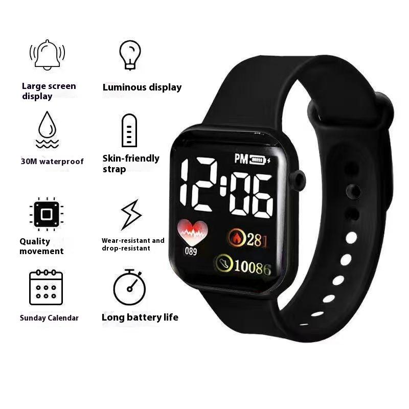 Elektronische Uhr, Einfache Ein-Knopf-Uhr, Schüleruhr