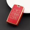 Land Rover Key Case for Range Rover, Sport, Evoque, Discovery 4, Defender 110, Velar, Freelander - 5 Shell Buckle